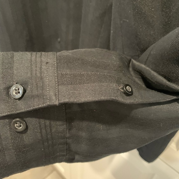 Liz Claiborne, black, size 3xl black with dark, black pinstriping,1 front pocket - Picture 6 of 11